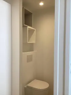 Salle de bains dans l'établissement Bénodet au pied du port charmant Duplex neuf calme au cœur de la station