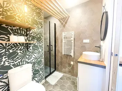Salle de bains dans l'établissement Studio cosy