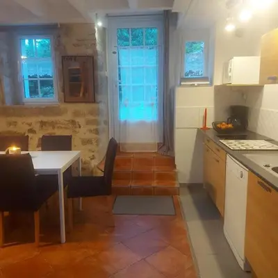 Plan de l'établissement Penty typique Kercab dans un ancien moulin