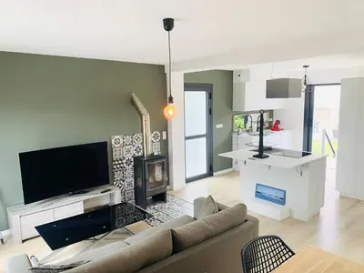 Cuisine ou kitchenette dans l'établissement Appartements proches de la mer