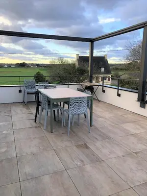 Balcon ou terrasse dans l'établissement Gîtes TiArMein