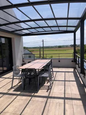 Balcon ou terrasse dans l'établissement Gîtes TiArMein