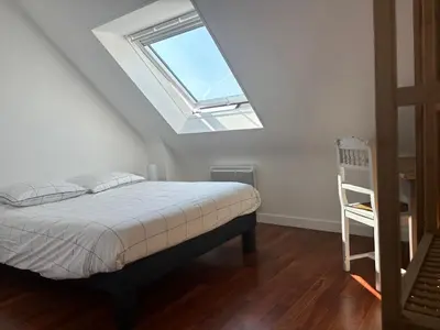 Un ou plusieurs lits dans un hébergement de l'établissement La maison des dunes de Kerambigorn