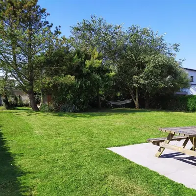 Jardin de l'établissement Maison de vacances à Portsall