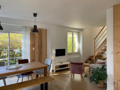 Coin salon dans l'établissement La maison Yvonne - bord de mer - Bénodet