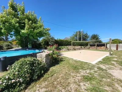 Piscine de l'établissement Maison Bord de Plage avec Piscine, Sauna, Bains à Remous, Volley ou située à proximité