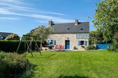 Jardin de l'établissement Stone House in Brittany near Roscoff & Beaches