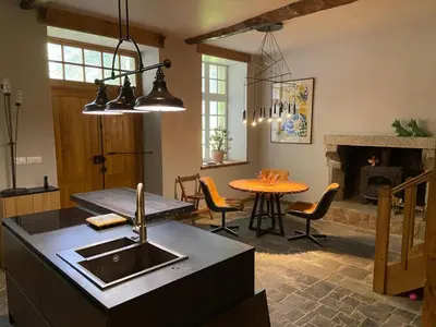 Coin salon dans l'établissement Garden Cottage Kervolongar