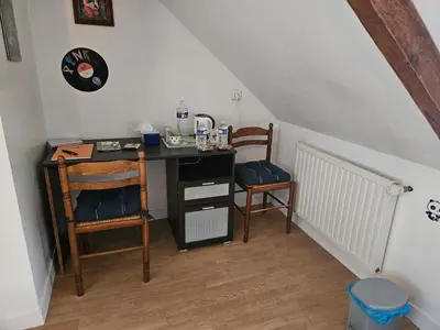 Cuisine ou kitchenette dans l'établissement Chambre d'hôte à coté de la voie verte