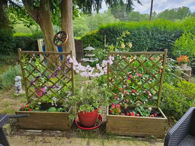Jardin de l'établissement Chambre d'hôte à coté de la voie verte