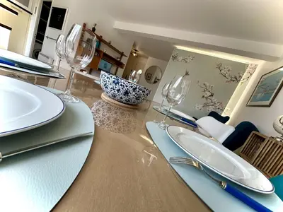 Plan de l'établissement Ker Lodan jolie maison 3 chambres et terrasse