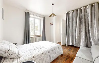 Un ou plusieurs lits dans un hébergement de l'établissement 3 Bedroom Beautiful Home In Pont-Aven