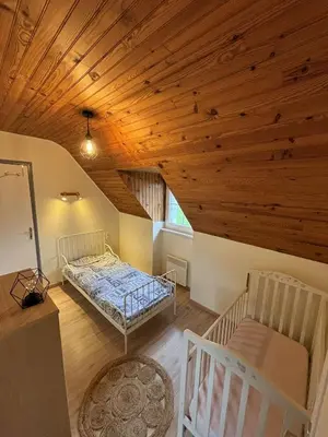 Un ou plusieurs lits dans un hébergement de l'établissement Gîte de Pennenez