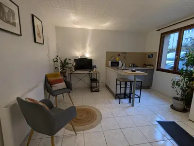 Cuisine ou kitchenette dans l'établissement Chez Marie et Hugo