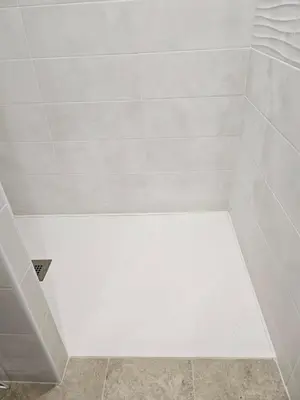 Salle de bains dans l'établissement Moulin de Kerstrat