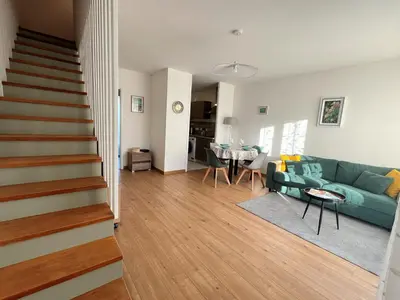 Coin salon dans l'établissement Appartement les Capucins ROSCOFF