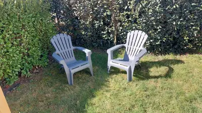 Jardin de l'établissement Mobilhome 3 chambres TV-WIFI-Lave-linge