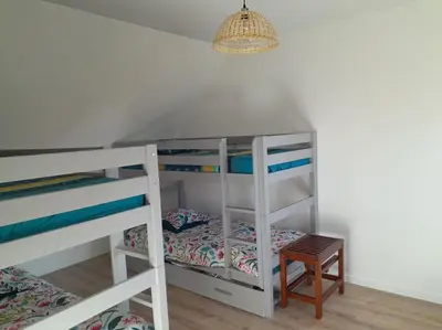 Un ou plusieurs lits dans un hébergement de l'établissement Grande villa, Entre Audierne et Pointe du Raz