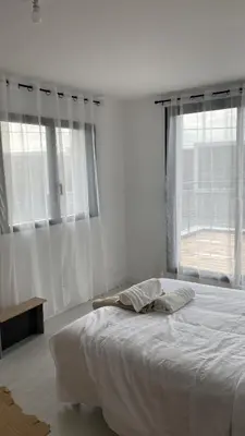 Un ou plusieurs lits dans un hébergement de l'établissement Maison neuve proximité des plages