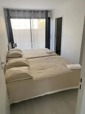 Un ou plusieurs lits dans un hébergement de l'établissement Maison neuve proximité des plages
