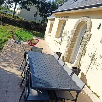 Jardin de l'établissement Maison familiale Les 3 commères