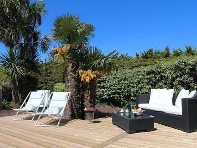 Jardin de l'établissement Avel Mor Comfortable holiday residence