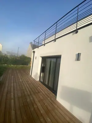 Balcon ou terrasse dans l'établissement Hébergement proche IMT atlantique ifremer thales le dellec
