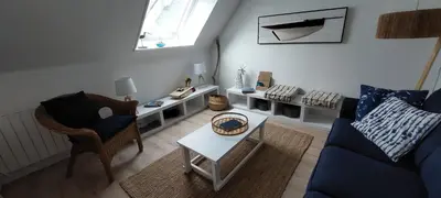 Coin salon dans l'établissement Escapade en Bretagne