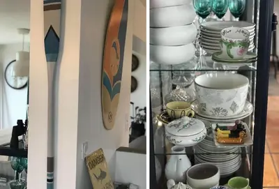 Cuisine ou kitchenette dans l'établissement VILLA DU BILLOU Repos et plaisirs de la mer