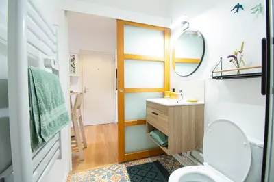 Salle de bains dans l'établissement Le Paisible I Centre ville & Quartier calme