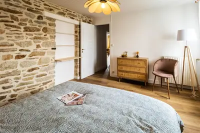 Un ou plusieurs lits dans un hébergement de l'établissement LE BIG ARISTIDE - Superbe Duplex en Centre-ville - 3 chambres