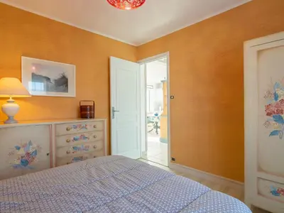 Un ou plusieurs lits dans un hébergement de l'établissement Apartment Dal d'Armor by Interhome