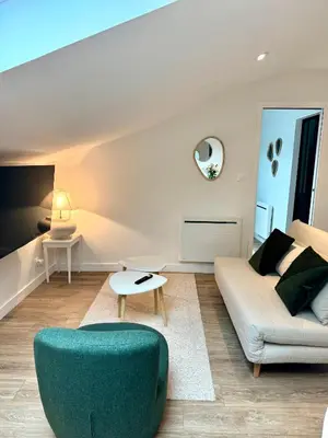 Coin salon dans l'établissement Dans la foret