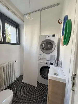 Salle de bains dans l'établissement maison vue mer avec terrasse