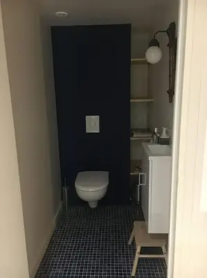 Salle de bains dans l'établissement Villa Roche Mignonne