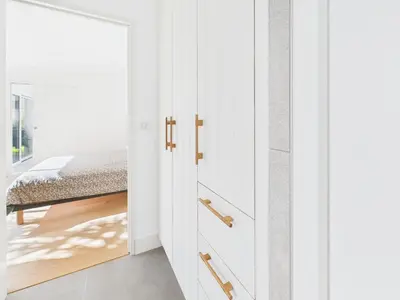 Un ou plusieurs lits dans un hébergement de l'établissement -OZARIO- Magnifique maison au Cabellou