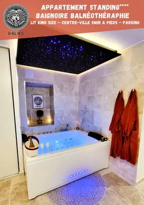 Plan de l'établissement - LA SUITE DELOS - JACUZZI 2 PLACES - CENTRE VILLE A PIED - LIT QUEEN SIZE - PARKING PRIVÉE - WIFI - City Center within walking distance -