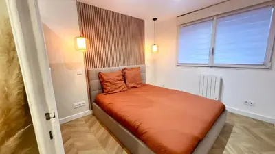 Un ou plusieurs lits dans un hébergement de l'établissement - KALON - CONCARNEAU - SALLE CINÉMA - PLAGE À 100m - VILLE CLOSE À PIEDS - WIFI - Center & beach within walking distance -
