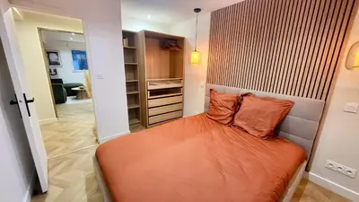 Un ou plusieurs lits dans un hébergement de l'établissement - KALON - CONCARNEAU - SALLE CINÉMA - PLAGE À 100m - VILLE CLOSE À PIEDS - WIFI - Center & beach within walking distance -