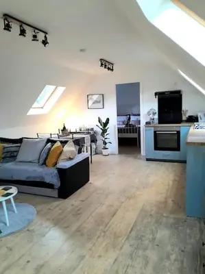 Cuisine ou kitchenette dans l'établissement The nest