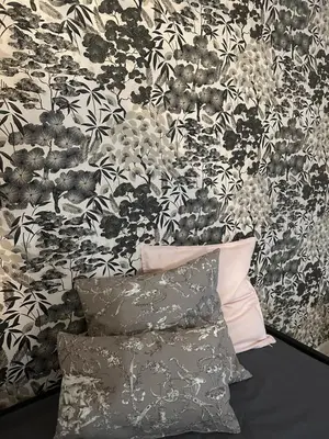 Coin salon dans l'établissement Petite maison sur ferme 5min de la plage idéal professionnel
