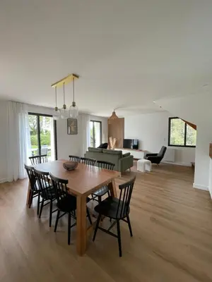 Coin salon dans l'établissement Nouveauté Ty Cosquer Maison de vacances proche plages