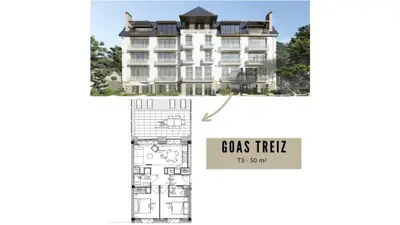 Plan de l'établissement Goas Treiz - T3