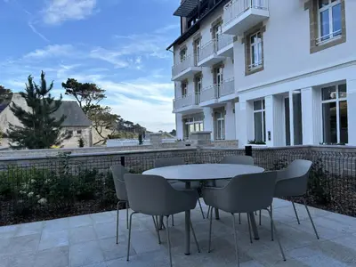 Balcon ou terrasse dans l'établissement Goas Treiz - T3