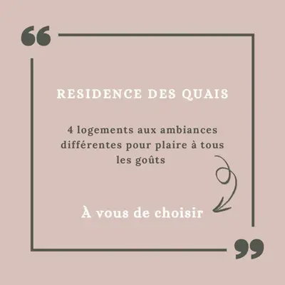 Plan de l'établissement Résidence des Quais - Centre ville - Wifi - Netflix