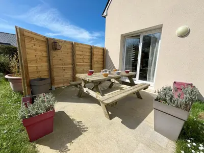 Balcon ou terrasse dans l'établissement Maison des Dunes