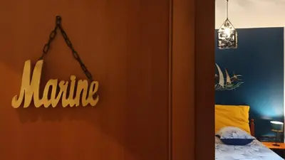 Un ou plusieurs lits dans un hébergement de l'établissement Ti an dour