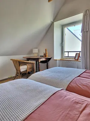 Un ou plusieurs lits dans un hébergement de l'établissement 728-Belle renovation-Vue mer-Top roof-Grand confor