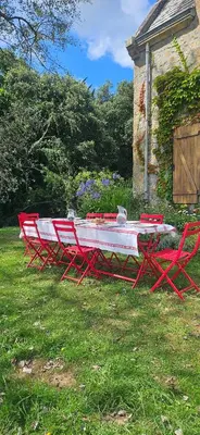 Jardin de l'établissement Ar Maner - Grande maison familiale - 7 chambres - Jardin