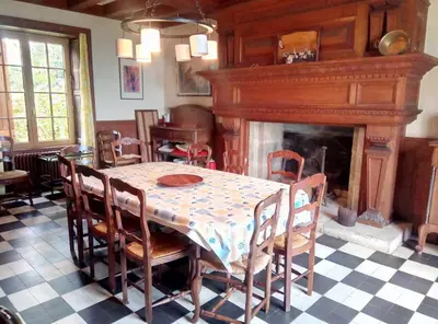 Coin salon dans l'établissement Ar Maner - Grande maison familiale - 7 chambres - Jardin